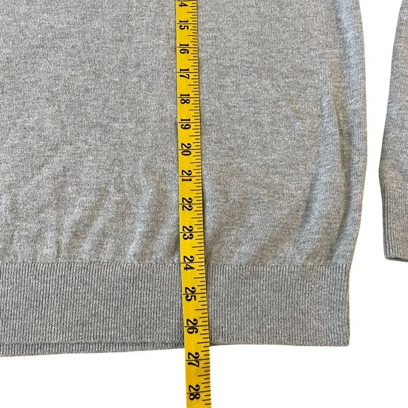 Nautica Navtech Gray Quarter-Zip Sweater Mens Large Cotton Blend - Picture 4 of 5